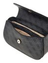 GUESS Eco Erica Convertible Xbody Flap Bag Coal Logo