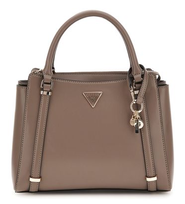 GUESS Daryna 2 Compartment Satchel Dark Taupe