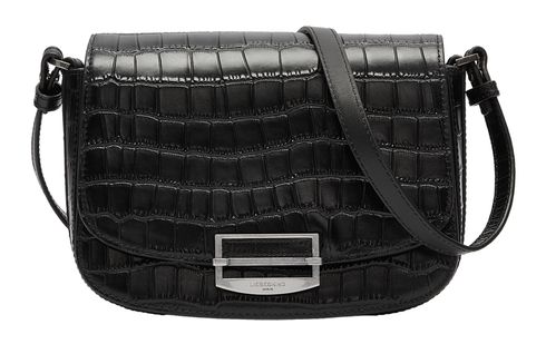 LIEBESKIND BERLIN Ezra 2 New Croco Crossbody Bag M Black