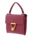 COCCINELLE Arlettis Signature Handbag Grained Leather Rosewood