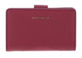 COCCINELLE Metallic Soft Mini Wallet Grained Leather Rosewood COCCINELLE Metallic Soft Mini Wallet Grained Leather Rosewood
