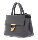 COCCINELLE Arlettis Handbag Grained Leather Grafite COCCINELLE Arlettis Handbag Grained Leather Grafite