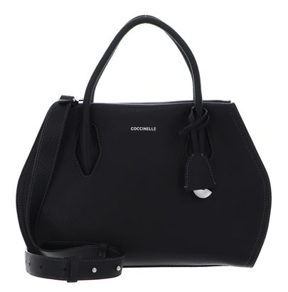 COCCINELLE Lord Handbag Grained Leather Noir