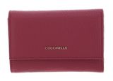 COCCINELLE Metallic Soft Wallet Grainy Leather Rosewood COCCINELLE Metallic Soft Wallet Grainy Leather Rosewood