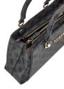 GUESS Evelune Girlfriend Satchel Charcoal Logo
