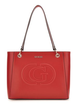 GUESS Eco Mietta Noel Tote Red