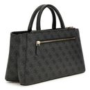 GUESS Eco Mietta Small Society Satchel Coal Logo / Black GUESS Eco Mietta Small Society Satchel Coal Logo / Black