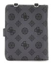 GUESS Wilder Travel Passport Holder Charcoal GUESS Wilder Travel Passport Holder Charcoal