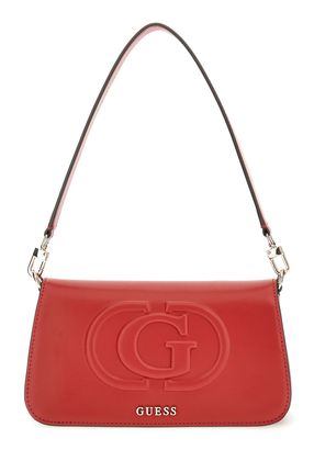 GUESS Eco Mietta Flap Shoulder Bag Red