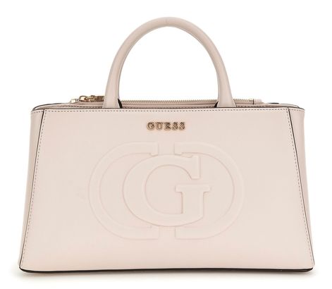 GUESS Eco Mietta Small Society Satchel Stone