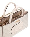 GUESS Eco Mietta Small Society Satchel Dove Logo / Stone