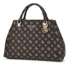 GUESS Evelune Girlfriend Satchel L Mocha Logo