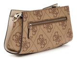 GUESS Nolana Mini Crossbody Top Zip Latte Logo / Bone