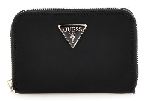 GUESS Eco Gemma SLG Medium Zip Around Wallet Black