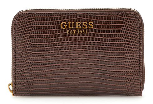 GUESS Sibel SLG Medium Zip Around Wallet Espresso