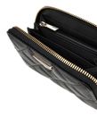 GUESS Eco Carly SLG Medium Zip Around Wallet Black GUESS Eco Carly SLG Medium Zip Around Wallet Black