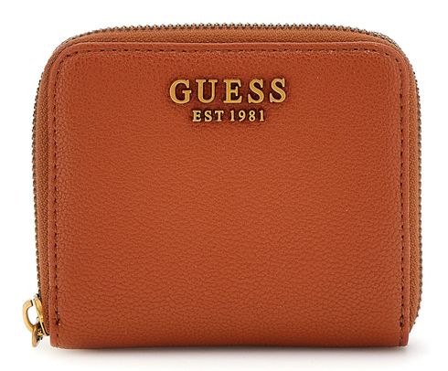 GUESS Malva SLG Small Zip Around Wallet Amber