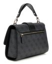 GUESS Nolana Top Handle Flap Bag Coal Logo