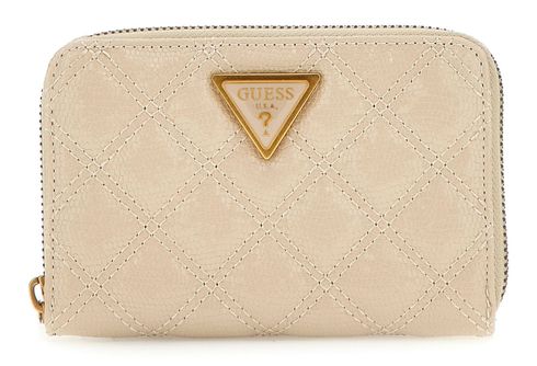 GUESS Giully Zip Around Wallet M Almond