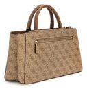 GUESS Eco Mietta Small Society Satchel Latte Logo / Brown GUESS Eco Mietta Small Society Satchel Latte Logo / Brown