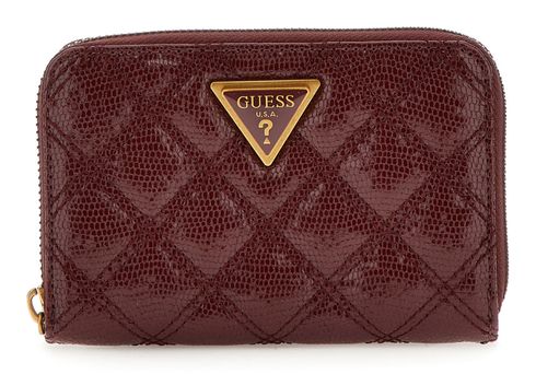 GUESS Giully Zip Around Wallet M Burgundy