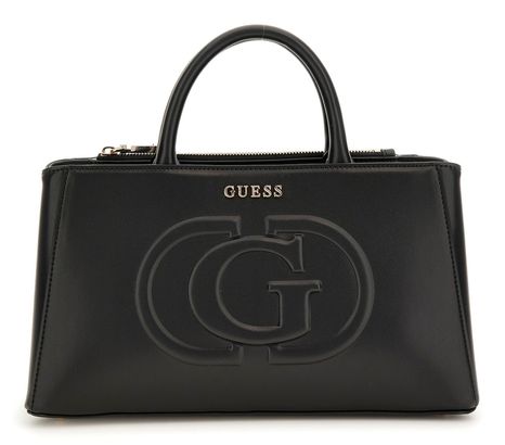 GUESS Eco Mietta Small Society Satchel Black