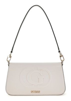 GUESS Eco Mietta Small Society Satchel Stone