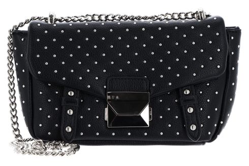 SEIDENFELT MANUFAKTUR Jomala Crossbag Black With Tiny Rivets