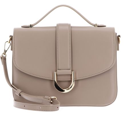 SEIDENFELT MANUFAKTUR Nellim Handbag Smooth Taupe / Gold