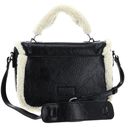 SEIDENFELT MANUFAKTUR Drevja Satchel Glossy Black & Beige Teddy