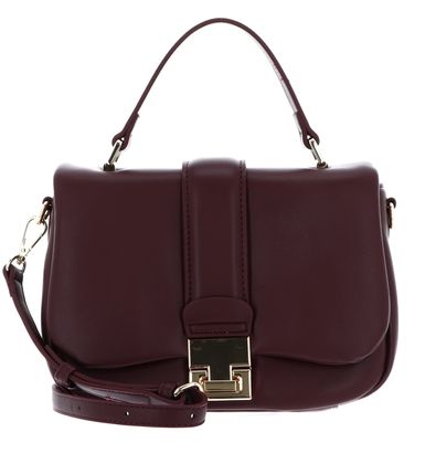 SEIDENFELT MANUFAKTUR Dalarna Top Handle Bag Oxblood / Gold