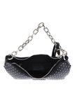 SEIDENFELT MANUFAKTUR Jomala Halfmoon Pochette Bag Black With Tiny Rivets SEIDENFELT MANUFAKTUR Jomala Halfmoon Pochette Bag Black With Tiny Rivets