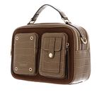 SEIDENFELT MANUFAKTUR Little Case Croco Print Olive / Gold