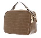 SEIDENFELT MANUFAKTUR Little Case Croco Print Olive / Gold