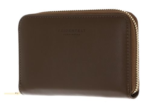 SEIDENFELT MANUFAKTUR Ebba Wallet Olive / Gold