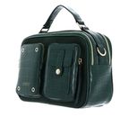 SEIDENFELT MANUFAKTUR Little Case Croco Print Emerald / Gold