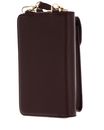 SEIDENFELT MANUFAKTUR Calla Phone Wallet Oxblood / Gold