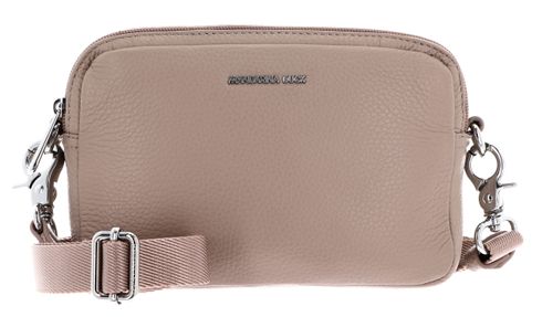 MANDARINA DUCK Mellow Leather Crossbody Camera Bag Warm Taupe