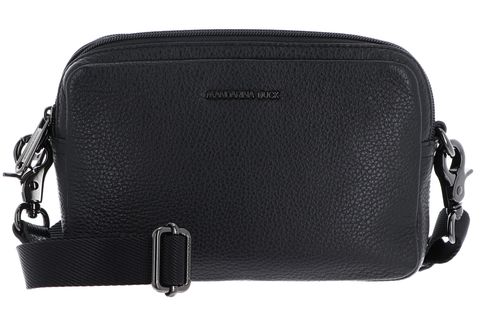 MANDARINA DUCK Mellow Leather Crossbody Camera Bag Nero