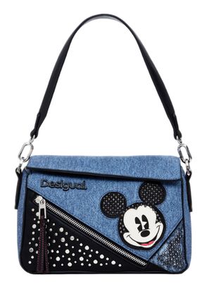 Desigual Mickey Denim Crossbody Bag Denim Dark Blue