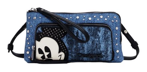 Desigual Mickey Denim Phone Bag Denim Dark Blue