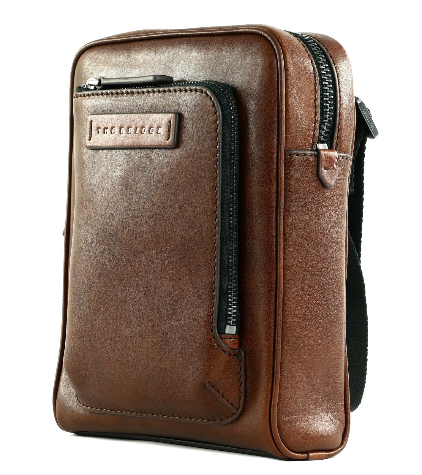 THE BRIDGE Filippo Crossbody Bag L Marrone TB / Rut. Sc. Opaco THE BRIDGE Filippo Crossbody Bag L Marrone TB / Rut. Sc. Opaco