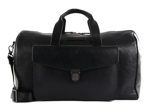 THE BRIDGE Filippo Travel Duffle Nero Abb. Rutenio Scuro