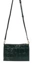 abro Leather Maxi Cocco All Day Crossbody Bag Pixie Green