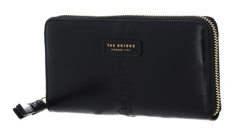 THE BRIDGE Zip Around Wallet Nero abb. ORO