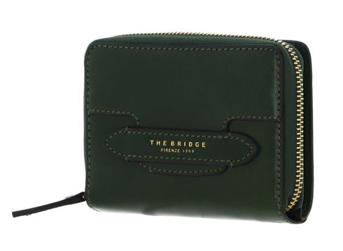 THE BRIDGE Lucrezia Ladie's Wallet Verde Inglese Oro