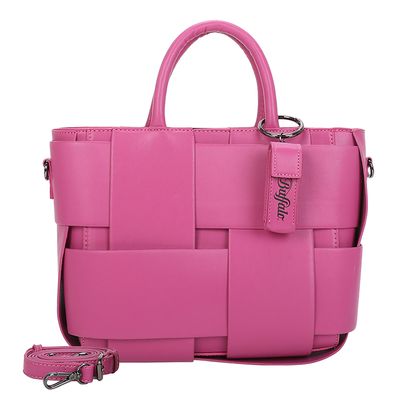 BUFFALO Big Weave Big Boxy Shopper Pink Berry