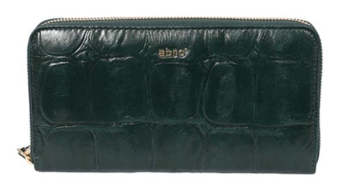 abro Leather Maxi Cocco Wallet Pixie Green
