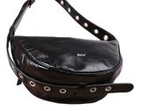 abro Leather Alias Soft By My Side Bag Black / Nickel abro Leather Alias Soft By My Side Bag Black / Nickel