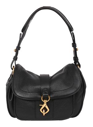 abro Leather Dalia Star Saddle Shoulderbag Black / Nickel